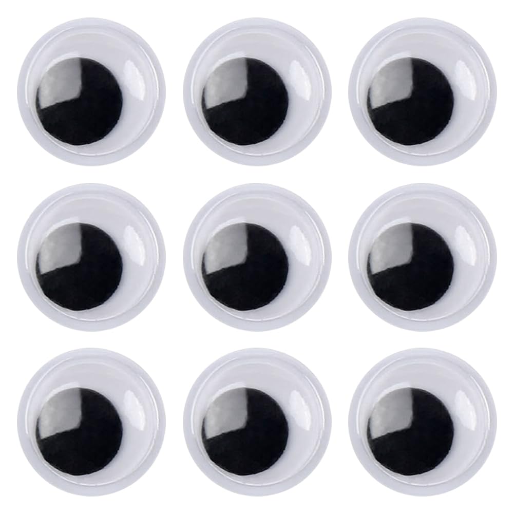 Yeux d'animaux Autocollants 12mm pour Customiser sans Colle