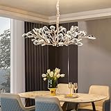 Exquisitely crafted and sturdy, this chandelier is like a unique work of art, offering a comfortable and elegant visual experience. It adds a touch of sophistication to any room.