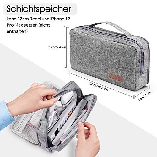 Pennenetui, staande hulp, draagbare kleurpotlodenetui, grote opbergruimte, waterdicht, potloodtas met houder voor school… - Afbeelding 3