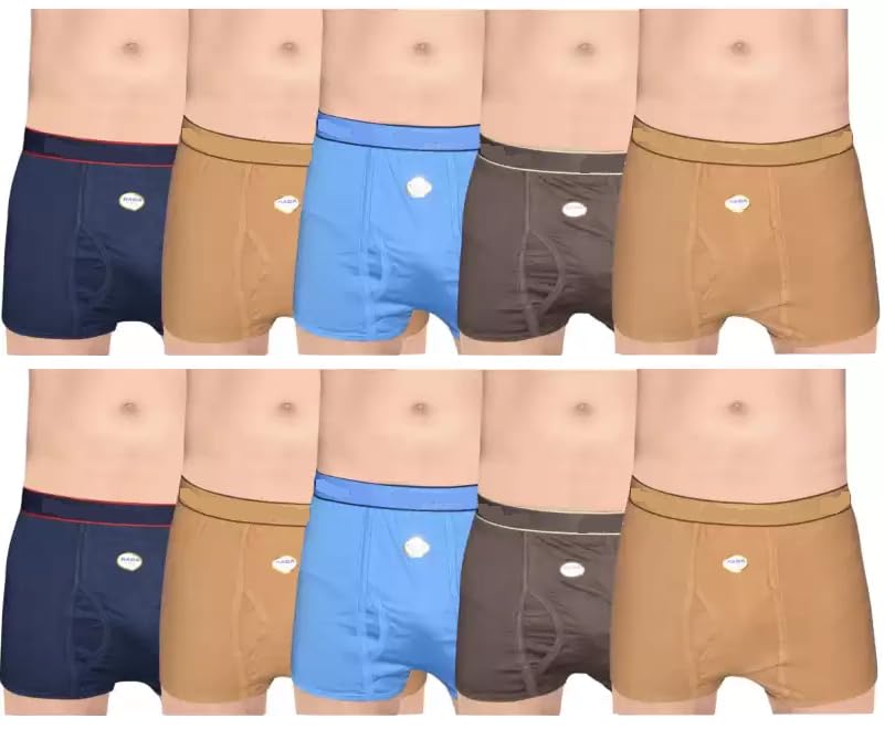 Pack of 10 - Men's Soft Comfy Cotton Mini Trunks Underwear-image-6