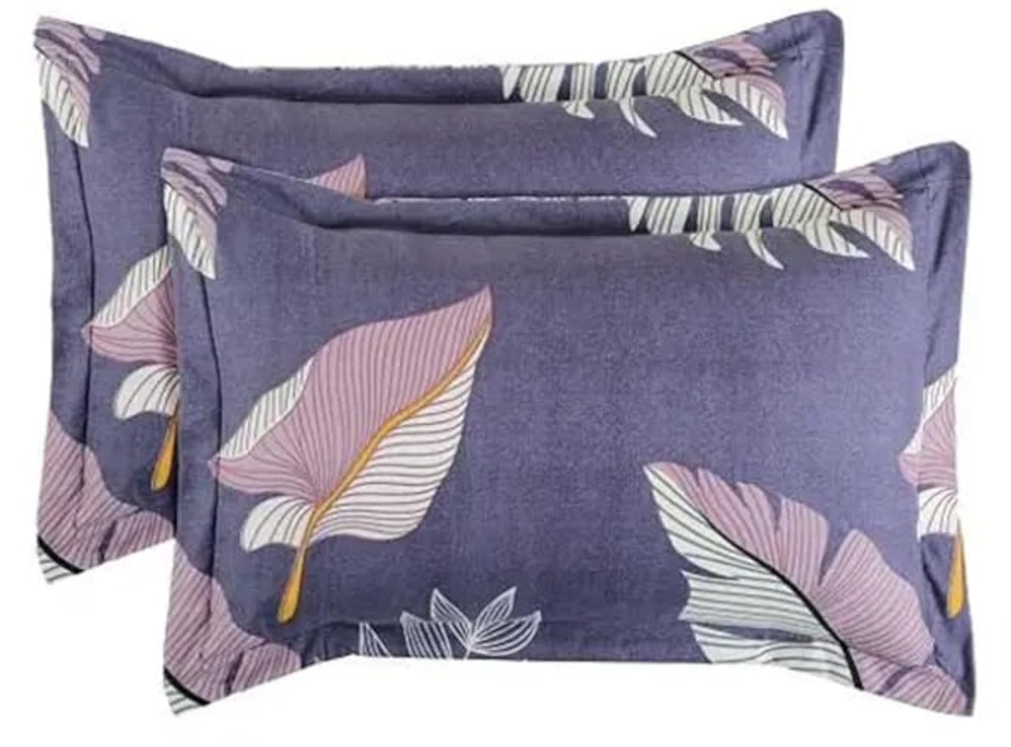 Printed Cotton Blend Pillow Covers Set of 5, Envelope Closure