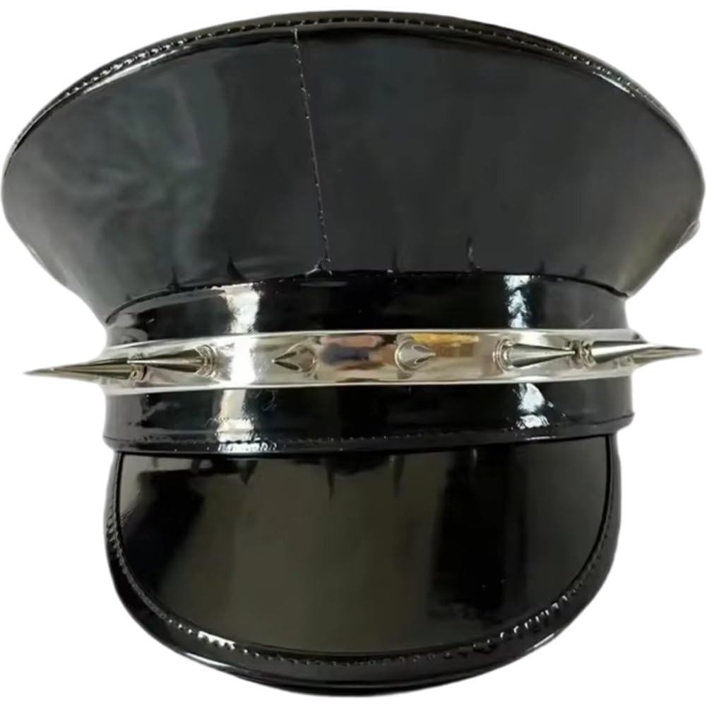 Casquette militaire allemande vintage gothique unisexe pour déguisement steampunk
