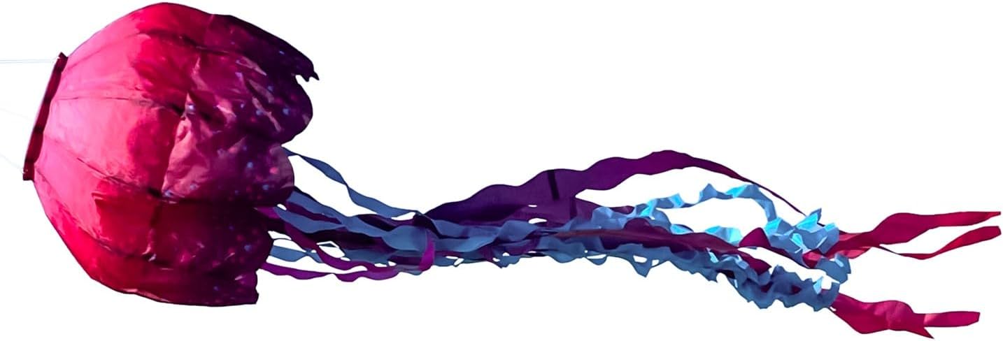 In the Breeze 5232 — Jellyfish Big Breeze Windsock™ — Large, 3D Beach Windsock for Yards, Gardens, Patios