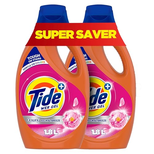 Tide Triple Power with a Touch of Downy Floral Breeze Liquid Detergent 1.8L x 2 Dual Pack