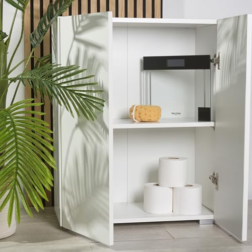 Salter Clear Glass Bathroom Scale – Body Weight Measurements, Toughened Platform, 180Kg/400Lbs Capacity, Lcd Digital Display, Compact, Instant Readings, Kg/St/Lbs, Transparent/Black - 8