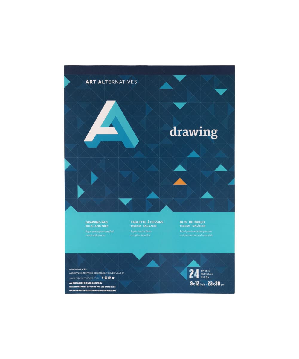 Art Alternatives Set di 3 quaderni per schizzi