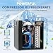Aquarium Chiller, 1/10HP 1/3 HP 1/2 HP Water Chiller for Cold Plunge, Ice Bath Chiller, Refrigeration Compressor, Fish Tank Chiller Used for Hydroponics, Coral Reef, Fresh & Salt Tank,160L/42gal