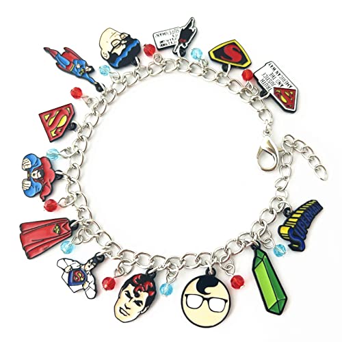 STKTFKK Charm Bracelet Superhero Bracelet for Men Woman4