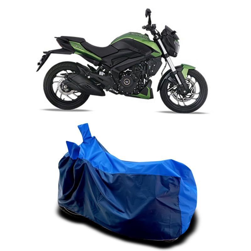 Image of DUFFEL-Two Wheeler Bike Body Cover Compatible for Bajaj Dominar 400 Bs6 Heat Protectio /UV-Rays /Birds Dropping /DustProof /Waterproof All Variants [Nevay Blue]