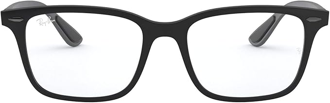 Amazon Com Ray Ban Rx7144 Square Prescription Eyeglass Frames Sand Black Grey Demo Lens 53 Mm Clothing Shoes Jewelry