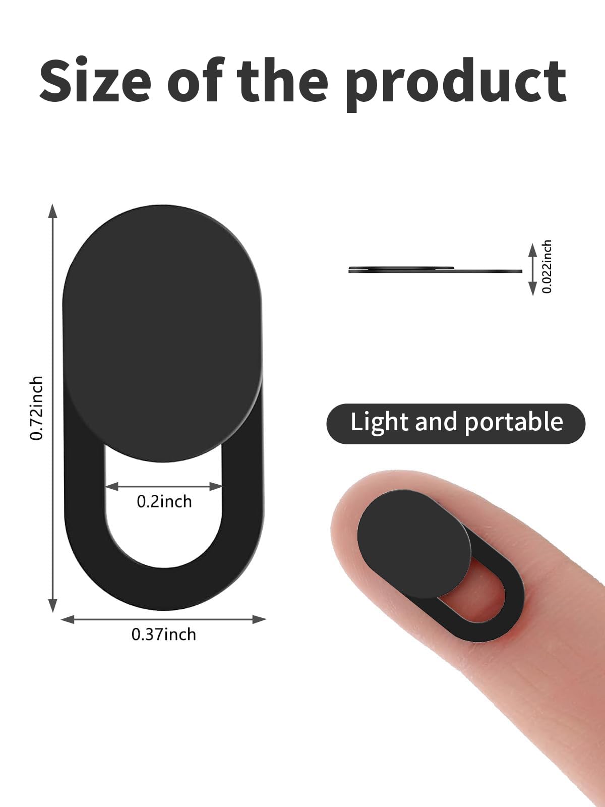 [8 Pezzi] Coperchio della Webcam, Copri Webcam Slider Copertura Webcam Ultra Sottile Camera, per Computer Portatile/Smartphone/PC/Accessori del Telefono Cellulare