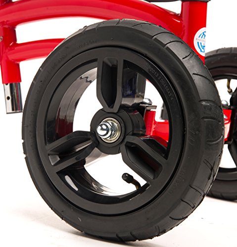 Knee Walker 10 inch Replacement Pneumatic Wheel for All Terrain KneeRover Jr - Part Includes Bearings Tire and Tube