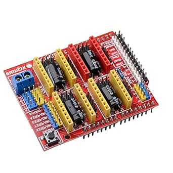 Robocraze CNC Shield v3 A4988 DRV8825 Driver | Expansion Board compatible with Arduino (Pack of 1)