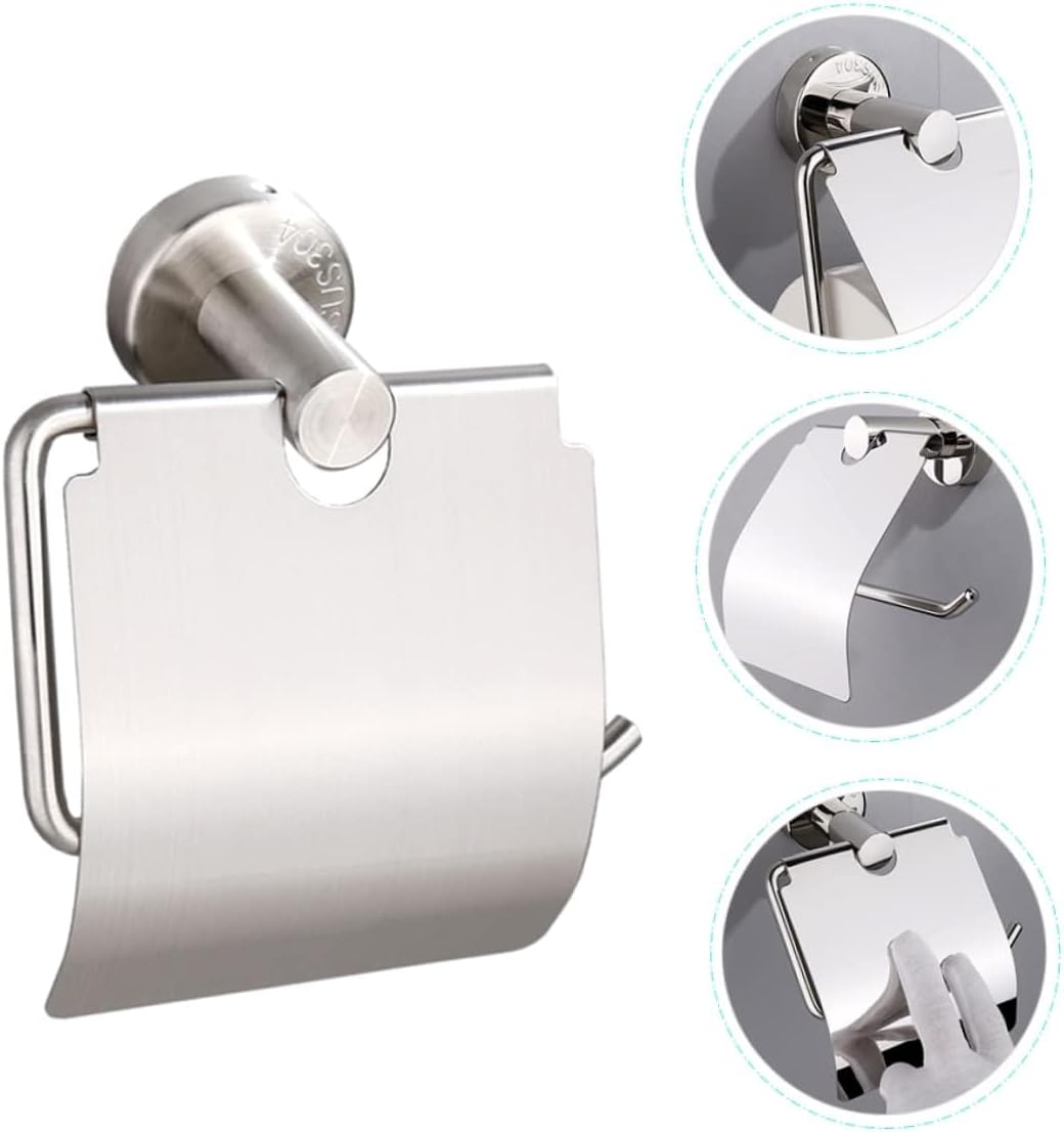Stainless Steel Wall - Mounted Toilet Paper Holder, Chic Bathroom & RV Accessory