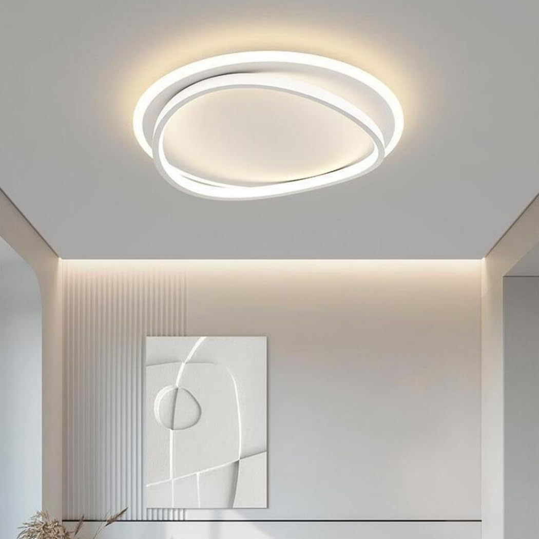 Kreatywna Spersonalizowana Lampa Sufitowa Stylowe Lampy Sufitowe LED Do Pokoju Nowoczesne, Minimalistyczne Oświetlenie Domowe Eleganckie, Trójkolorowe Lampy Panelowe Do Salonu, Kuchni, Biura KNBVFHG