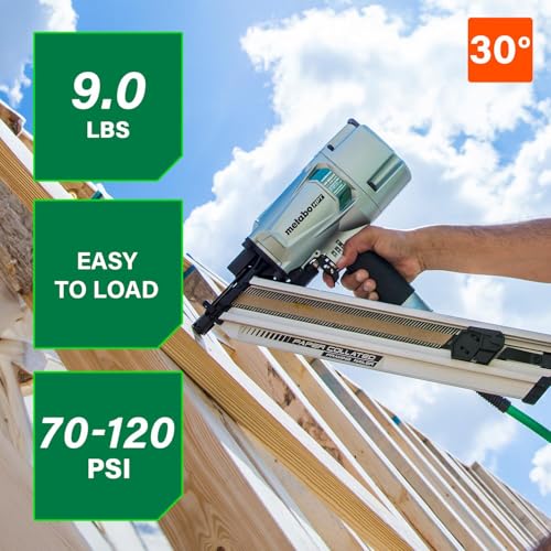 image for Metabo HPT Framing Nailer, Pro-Preferred Pneumatic Power Nailers in Fr