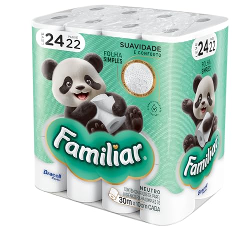 PAPEL HIGIÊNICO FAMILIAR 24 ROLOS FS 30M 4X24
