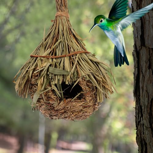 Nido de pájaros de hoja de bambú transpirable y cama para palomas 6