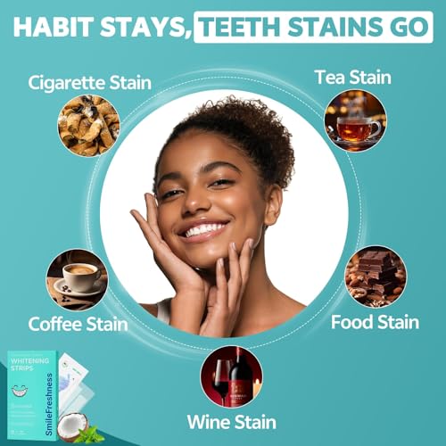 Image of Teeth Whitening Strips, 14-Day Treatments Clinically Proven for Visible & Affordable Teeth Whitening, Enamel Care Whitening, Reduced Sensitivity Formula, Coconut.