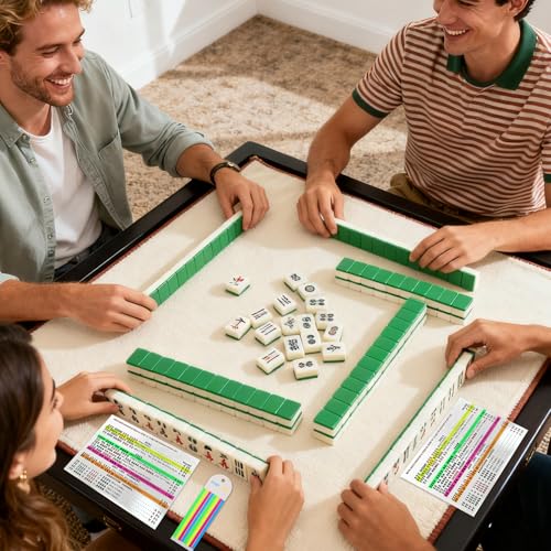 480 Piezas Marcadores Transparentes para Mahjong miniatura 3
