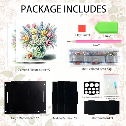 Image of DIY 5D Diamond Painting Pen Holder Set, Flower Diamond Art Desk Organizer, Perfect for Back to School Season, DIY Pencil Holder Crafts, Decorative Home Office Supplies Organizer