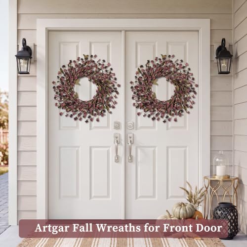 Image of Artgar Fall Wreath, 24 Inch Fall Wreaths for Front Door
