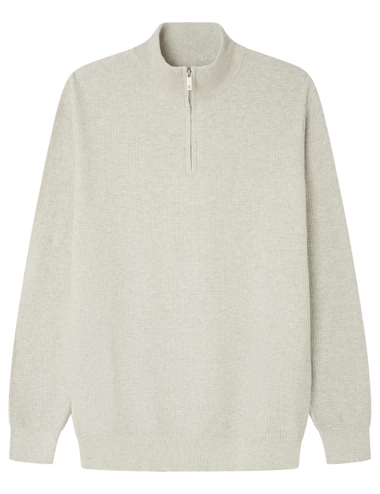 Pullover Half Zipper Springfield Gg12 en maille structurée fantaisie premium