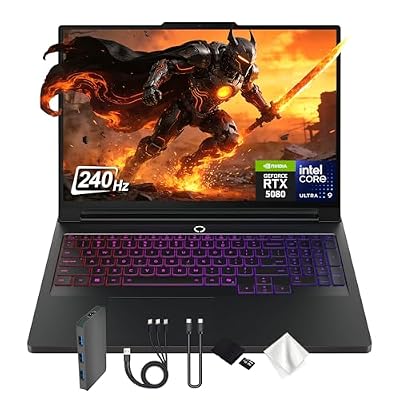 Lenovo Legion Pro 7i 16" WQXGA 240Hz Gaming Laptop, Intel Core Ultra 9 275HX, GeForce RTX 5080 GDDR7, 32GB DDR5, 2TB Storage (1TB PCIe SSD&1TB Docking Station), Backlit Keyboard, Win 11 Pro, Black
