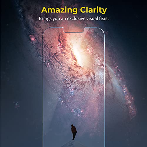 Image of UNBREAKcable 3 Pack Screen Protector for iPhone 13 /13 Pro, Double Shatterproof Tempered Glass [Easy Installation] [HD Clear] [Case Friendly] for iPhone 6.1 inch
