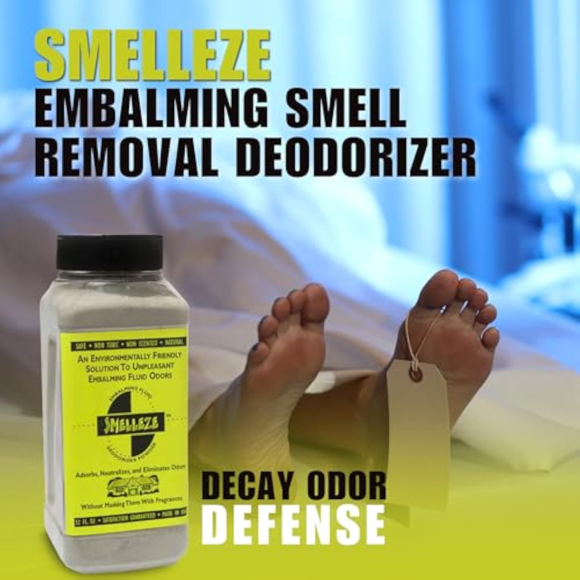 Eco Embalming Fluid Deodorizer Powder, 2.5 lb