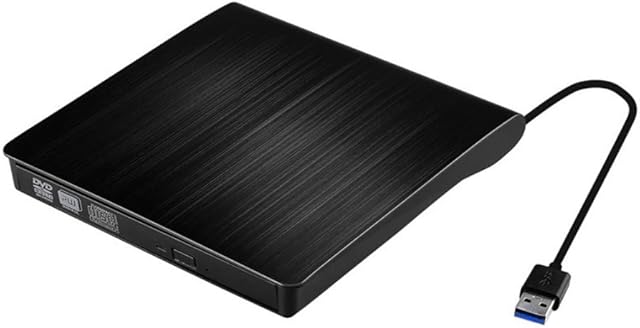 External CD DVD Drive, Vlio USB 3.0 Portable Slim CD DVD +/-RW Drive Player Burner Writer Reader Rewriter, Optical DVD Drive for Macbook, Laptop, Desktop, Windows 7/8/10/XP/Vista/Mac OS