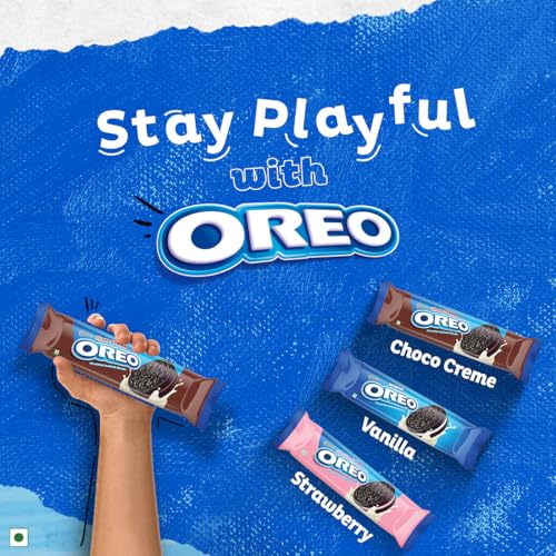 Image of Cadbury Oreo Chocolate Flavour Creme Sandwich Biscuit Jumbo pack, 459.25 g