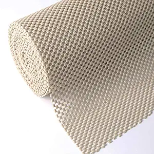 Tonw's Shelf and Drawer Liner, Non-Adhesive Non Slip and Grip Durable Clean Pad Full Size 12 Inches x 20 Feet for Drawers, Shelves, Cabinets, Storage, Kitchen, Desks, Kitchenware, Tableware, Beige