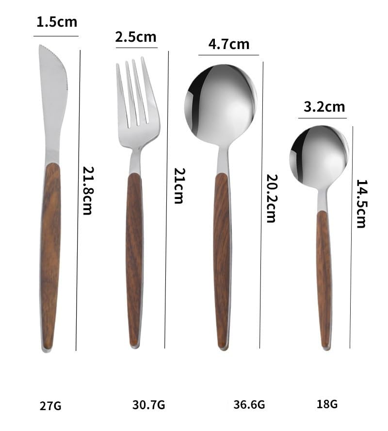Set Cuchillos Cocina 24 Piezas Acero Inox Base miniatura 3