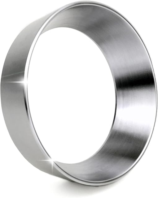 54mm Espresso Dosing Funnel, Stainless Steel Coffee Dosing Ring Compatible with 54mm Breville Portafilter