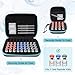2 Pack 3ML Peptide Case Organizer 63 Slots & 16 Slots with Mesh Pocket, Fits 1ml 2ml 3ml Bottles, Peptide Storage Case for Fridge, Bag Only, Pack of 2