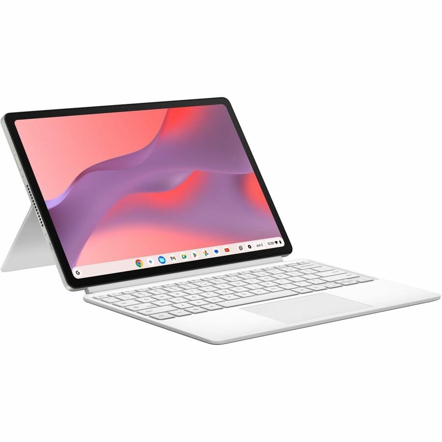 Image of Asus Chromebook CM32 Detachable CM3206 CM3206DM4A-YZ44T 12.1 inch Touchscreen Detachable 2 in 1 Chromebook - Octa-core (ARM Cortex A78 + Cortex A55) - 4 GB - 64 GB Flash Memory - Cloud Titanium