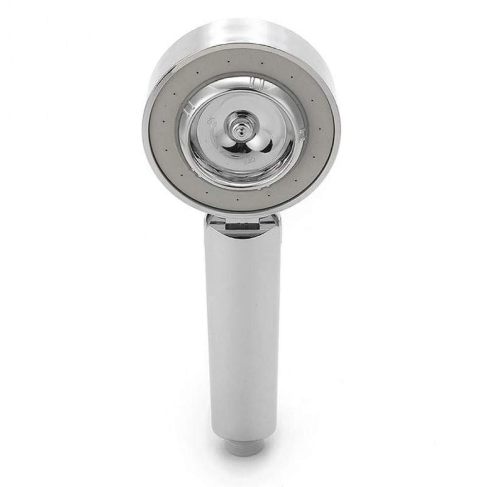 Pommeau de douche double face haute pression rond et douchette a main pour economie d'eau