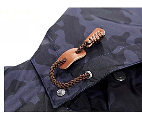 emansmoer Men's 3 in 1 Camo Waterproof Outdoor Camping Hiking Hunting Sport Jacket Winter Long Coat with Fleece Jacket (Large, Camo) - Image 5