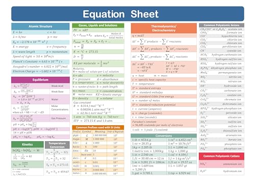 Zastic! Laminated Periodic Table of Elements Chart - 9"x12" Chemistry Reference Poster Chart Cheat Sheet - Study Guide for Highschool, College, SAT/AP