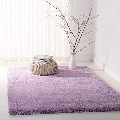 Image of Urban Modern Decor Featuring Soft Shaggy Carpet & Rug for Your Bedroom and Livingroom [Size-3x5 feet & Color-Light Purple].