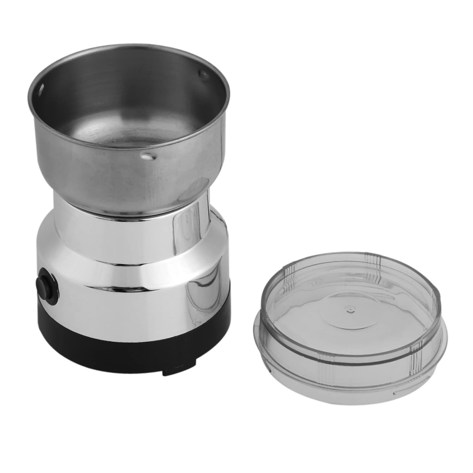 Ejoyous Gewürz und Kaffee Mühle, Elektrische Kaffeemühle, Elektrische Gewürzmühle 200W mit großer Kapazität Abnehmbare Edelstahlbehälter, Klarer Deckel Multifunktional