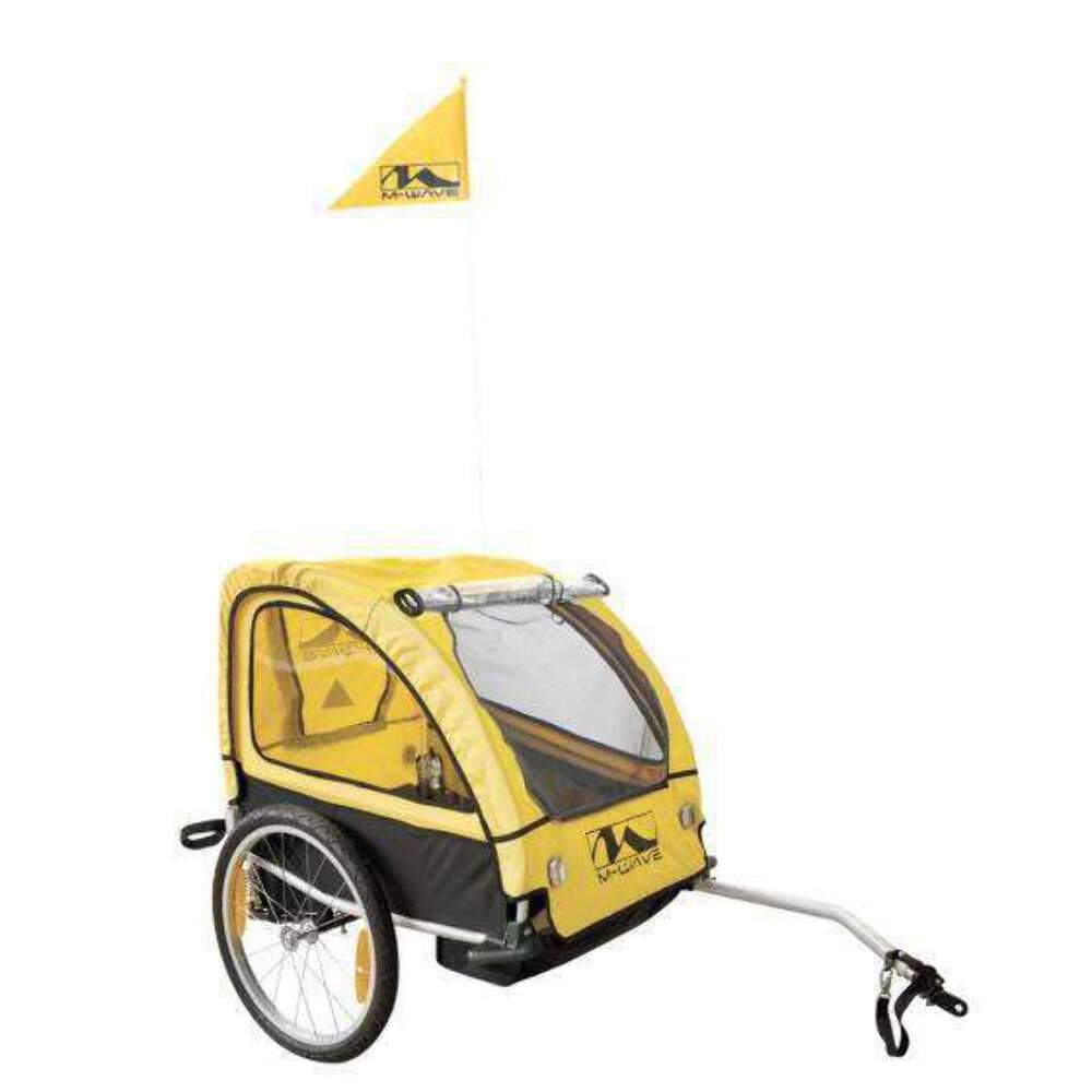 M-Wave Remolque para niños y Remolque de Bicicleta Kids Ride Comfort