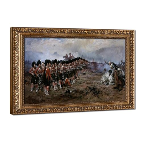 The Thin Red Line tableau historique de Robert Gibb avec cadre suspendu