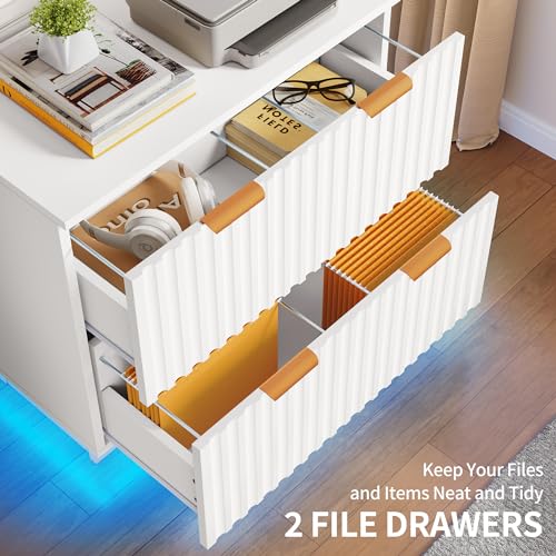 Yitahome MAYIHO2UBB 2 Drawer File Cabinet With Led Light, Large Lateral Filing Cabinet For Home Office thumb #5