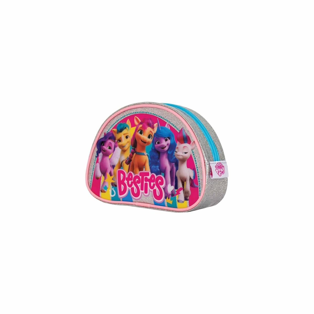 My Little Pony Besties Kids Premium School Pencil Case, Pink - Image 3