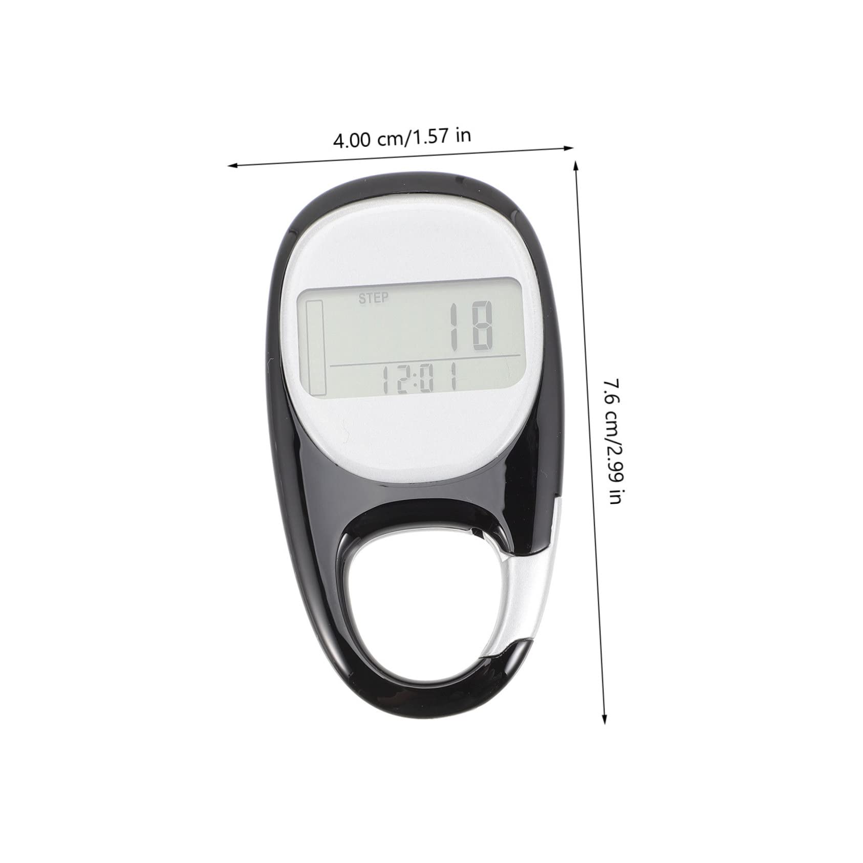 Toyvian pédomètre Compteur de pour Compteur de Marche 3D comptoir Marcher avec podomètre Compteur de Marche créatif passomètre Portable déambulateur Multifonctionnel Abdos