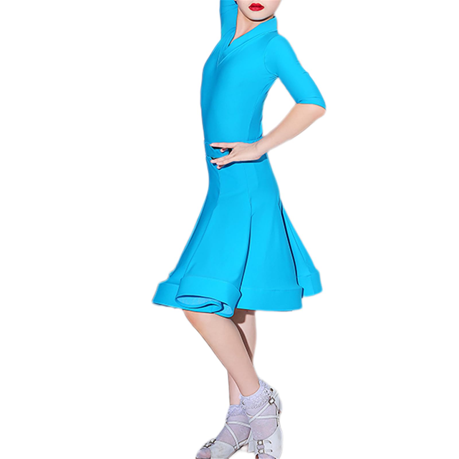 Ragazze Jazz Modern Ballroom Party Costume da Ballo Latino Vestito da Ballo per Bambini Performance sul palco Pratica Gonna Abiti Latini per Bambini Abbigliamento da Ballo