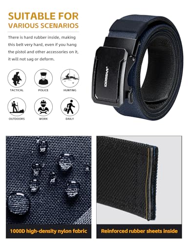 Image of IDOGEAR SPORTS Quick-Adjust Tactical Ratchet Belt | Heavy-Duty 1000D Nylon for EDC, CCW & Duty Use