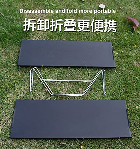 Table basse camping ultra légère et pliable en aluminium portable noir - 3